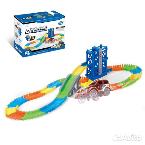 Магические светящиеся треки с машинками