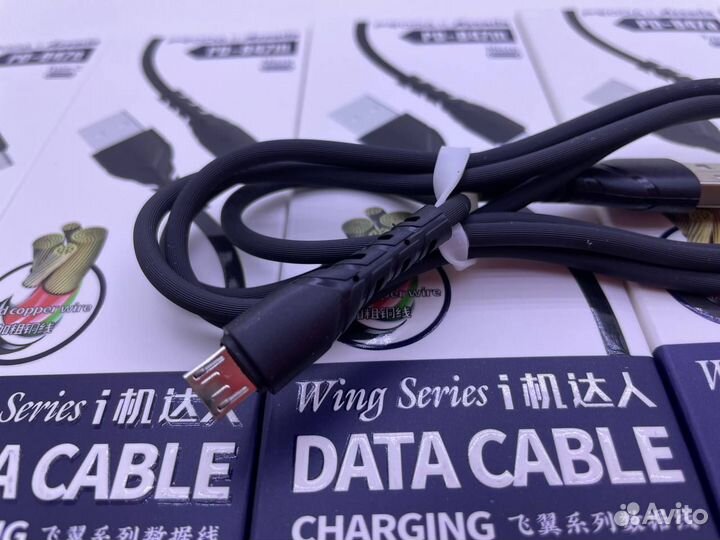 USB кабель remax PD-B47m Azeada Wing microusb, 3А
