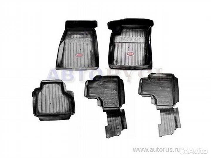 Коврики в салон ваз 2123 резина черный комплект