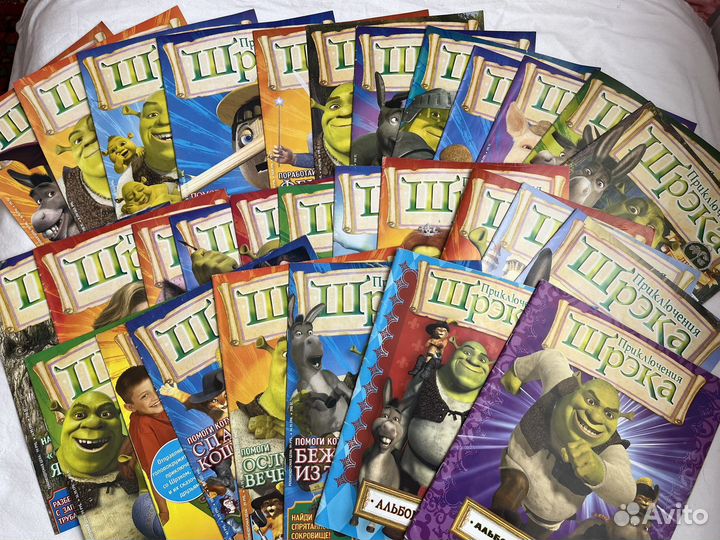 Журнал - «Шрек», кейс, альбомы для наклеек, папка