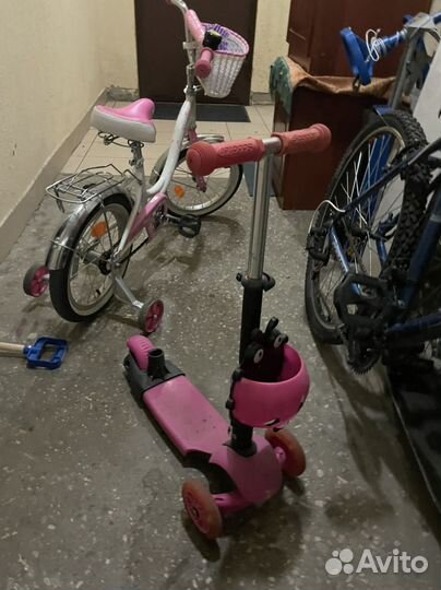 Самокат детский трехколесный бу