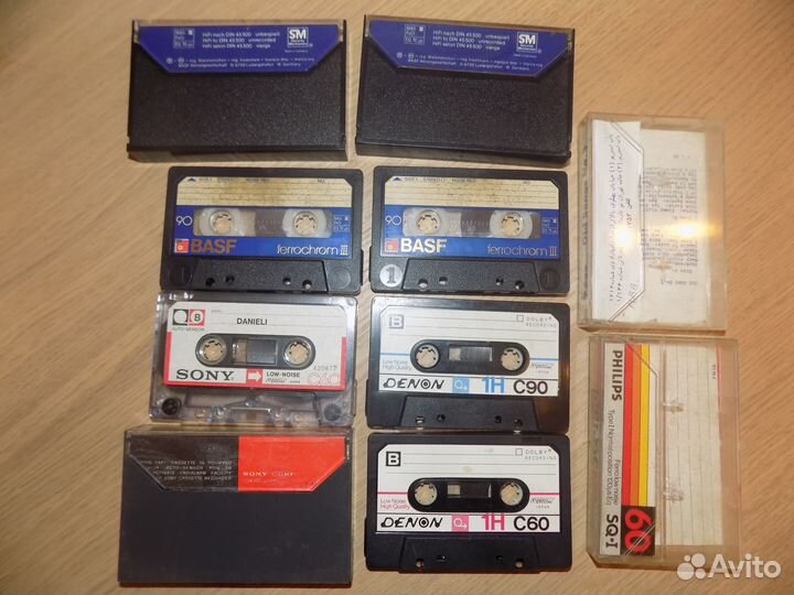Аудиокассеты 1968-1980 basf sony denon