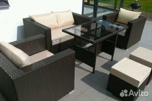 Ротанговые комплекты садовой мебели