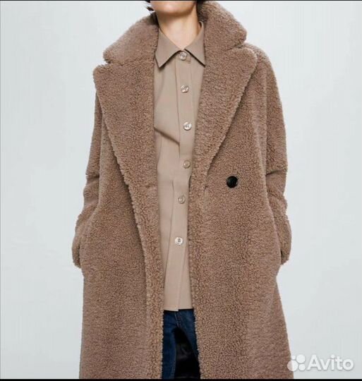 Шуба тедди zara