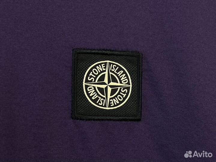 T-shirt Stone Island Ink Blue Patch Logo