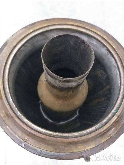 Самовар старинный на дровах, рюмка 6 л