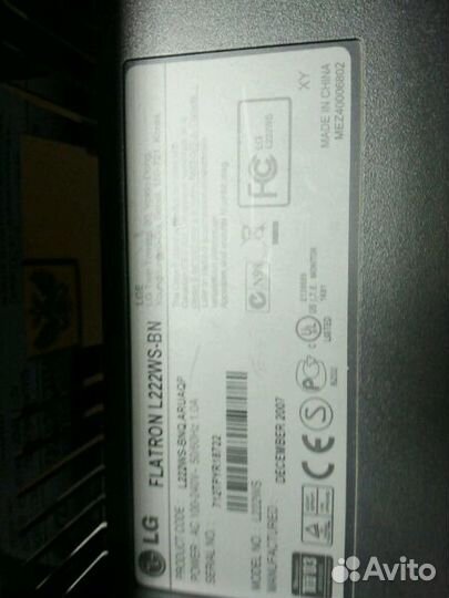 LG flatron L222WS-BN модули