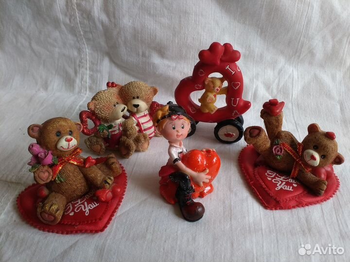 Сувениры с сердечками из полистоуна