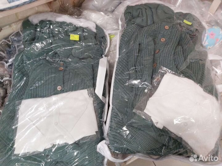 Комплект на выписку, 7 предметов темно-зеленый