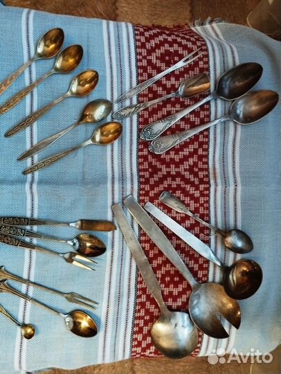 Столовые приборы, наборы мельхиор