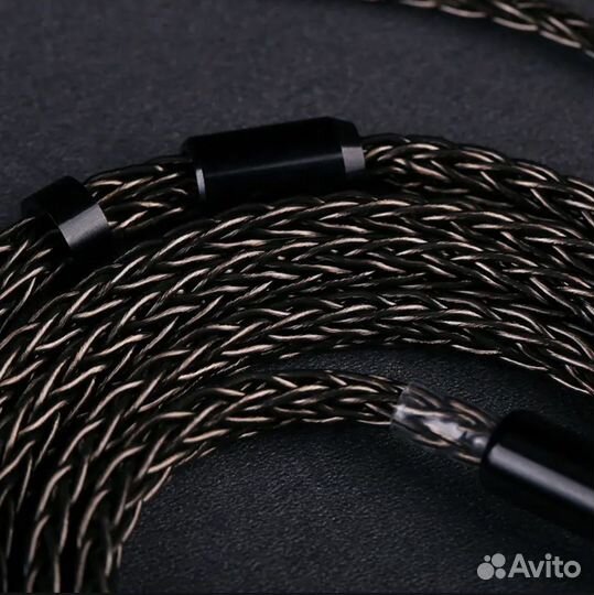 Кабель для наушников 16-жил, медь, 4,4 to 2x3,5