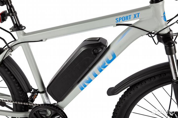 Электровелосипед intro Sport XT Серо-синий-2688