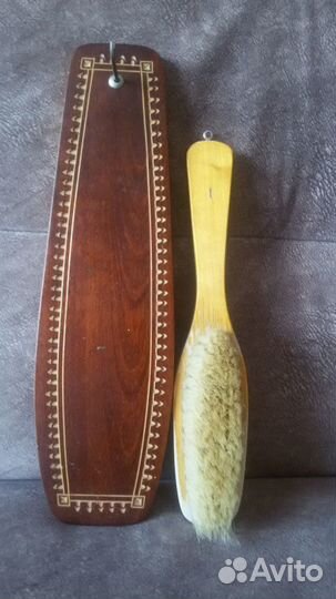 Щетка для одежды с декор резьбой СССР