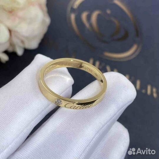 Кольцо Cartier C de Cartier Желтое золото 0,03ct