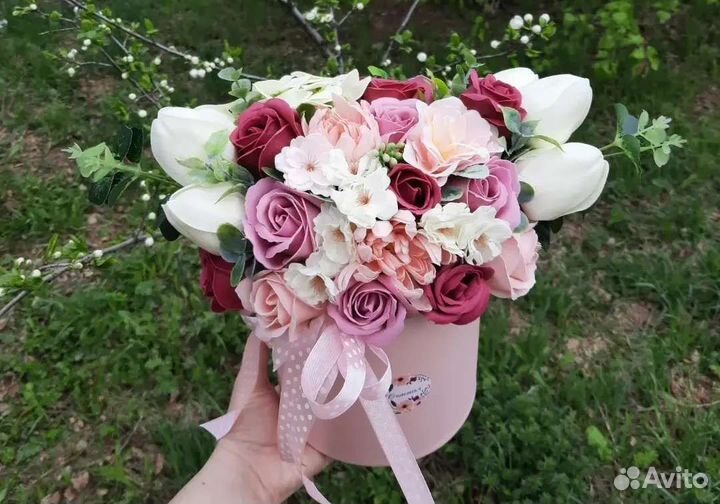 Букет из мыльных цветов