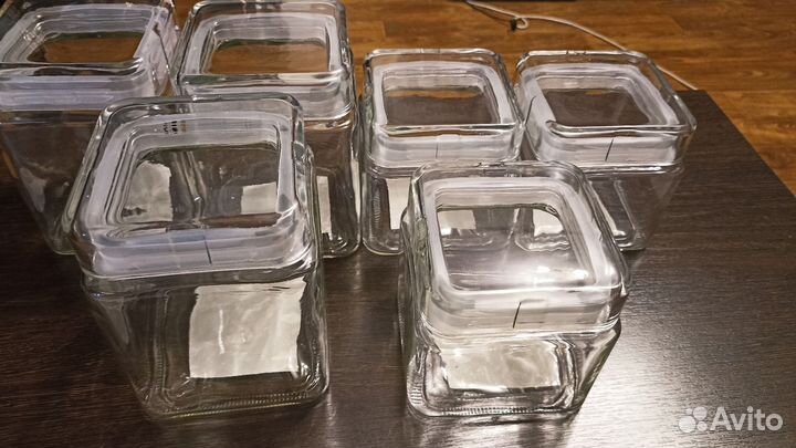 Банки для сыпучих продуктов стекло