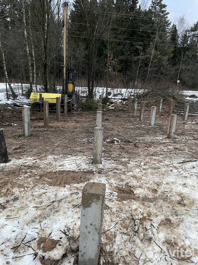 Монтаж жб свай 200х200х6000 (С60.20)