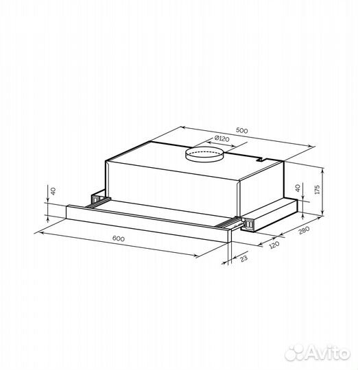 Кухонная вытяжка Lex honver G 2M 600 white