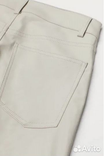 Кожаные брюки H&M новые