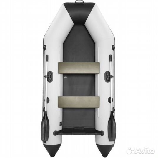 Лодка пвх Аква 2800 светло-серый / черный