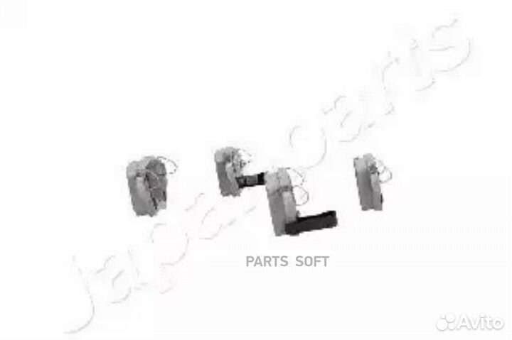 Japanparts PP0016AF Колодки тормозные дисковые, ко