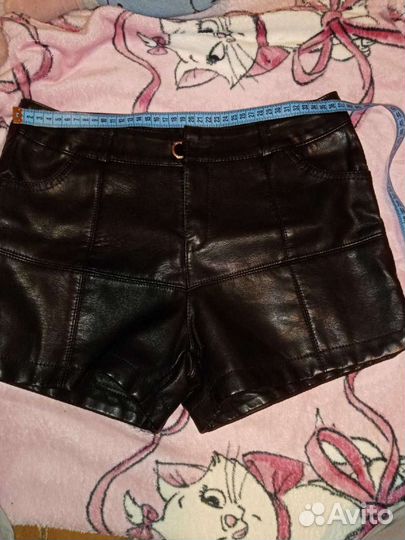 Шорты женские кожаные