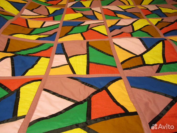 Лоскутное покрывало ручной работы