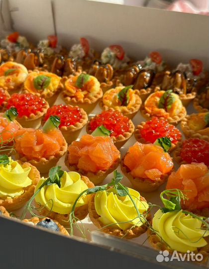 Фуршет кейтеринг гастробоксы закуски