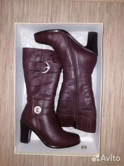 Сапоги зимние. Нат кожа, нат мех