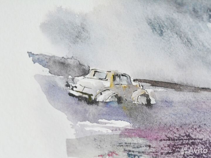 Интерьерная картина акварель