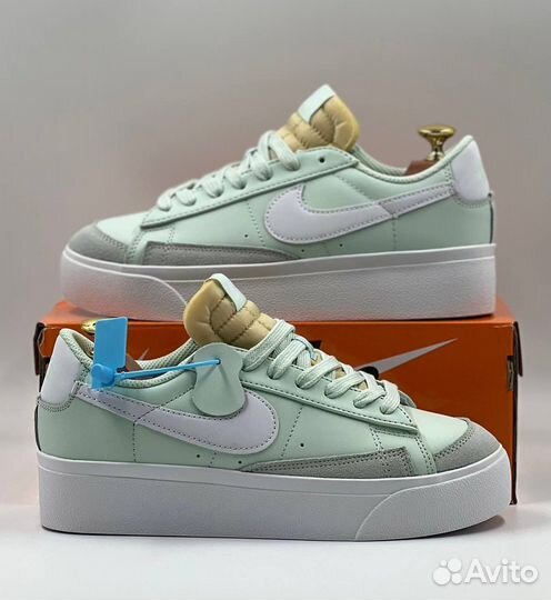 Кеды женские Nike Blazer Low Platform Barely Green