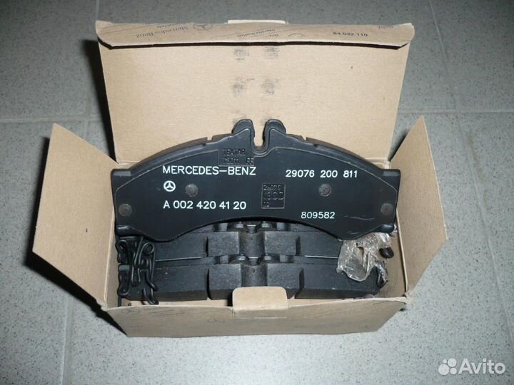 Тормозные колодки mercedes