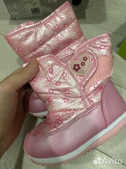 Дутики на девочку 23 размер