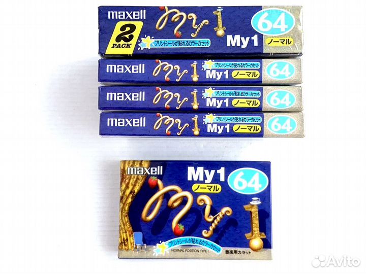 Аудиокассеты кассеты Maxell My 1 64 - 1999 г