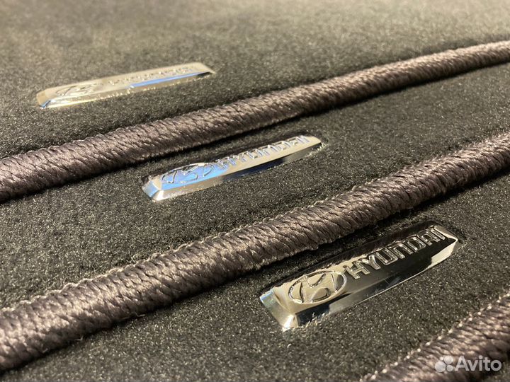 Автоковрики Hyundai ix35 Премиум велюр серые