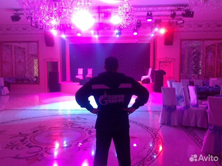 Аренда свет, звук, конфетти, тяжелый дым