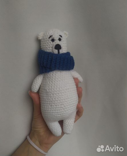 Вязанный мишка на заказ