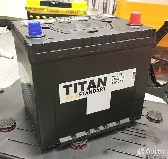Аккумулятор Titan (Титан) 62Ah 550A обратная