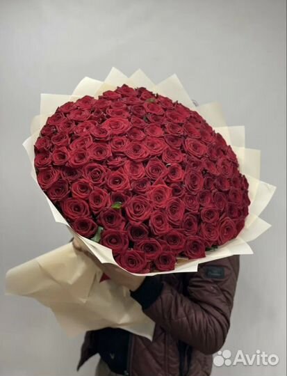 Букеты из 101 розы круглосуточно