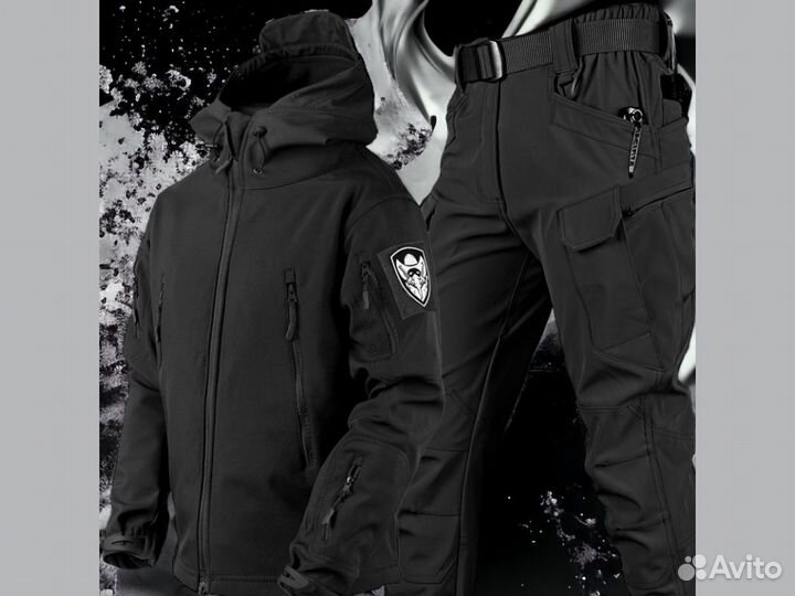 Тактический костюм Softshell Sharkskin водозащита