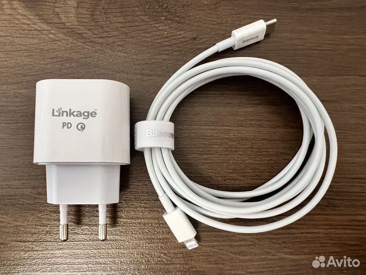 Кабель Baseus Type-C - Lightning, 2 метра, белый