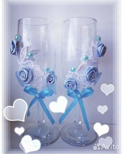 Свадебные бокалы (цена договорная)