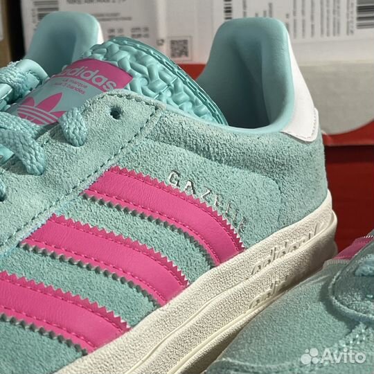 Adidas Gazelle Bold Flash Aqua Pink оригинал новые