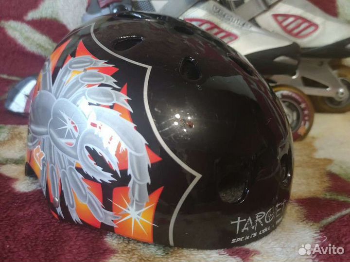 Ролики раздвижные Vectra max fit р.37-40 + шлем