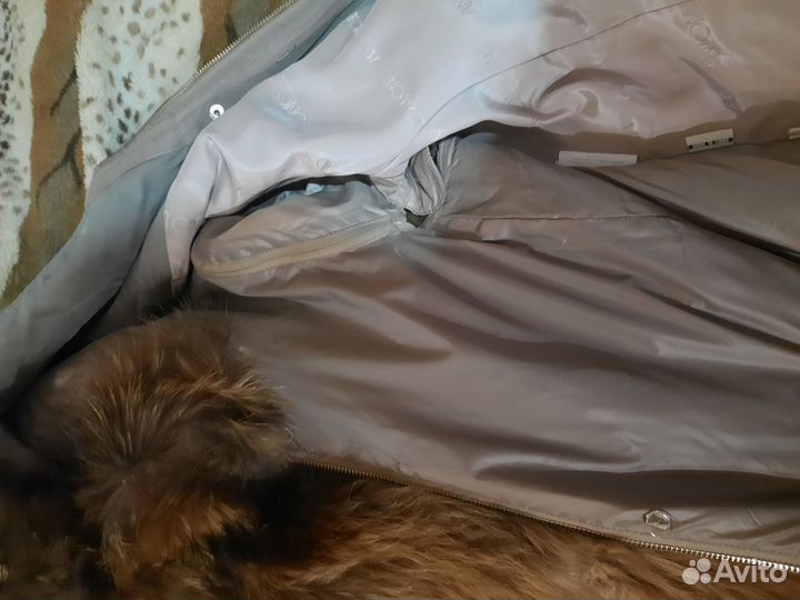 Парка с натуральным мехом