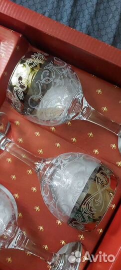 Новый набор рюмок, бокалов праздничный