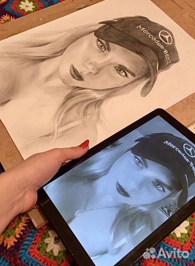 Портрет по фото карандашом