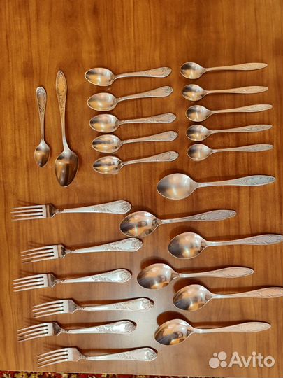 Мельхиор СССР столовые приборы