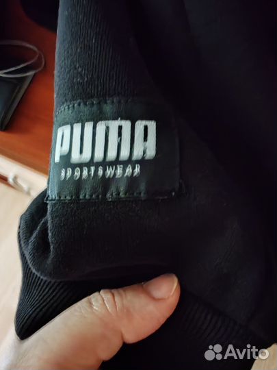 Толстовка с капюшоном на молнии. puma