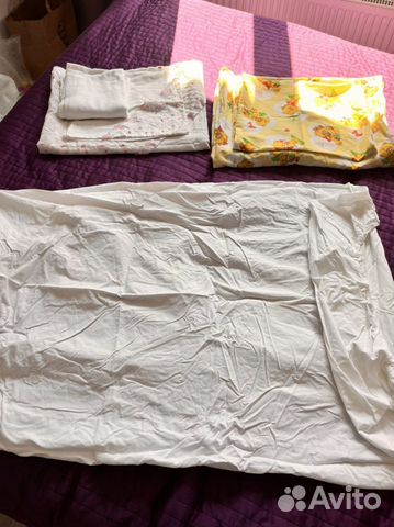 Постельное белье в детскую кроватку бу